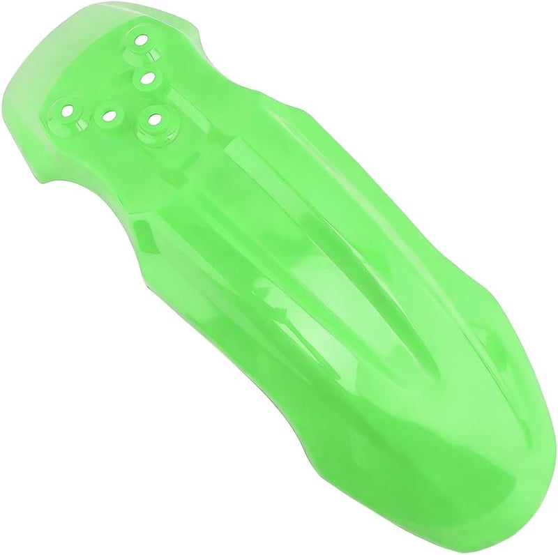 SWPHRT Motorcycle Front Wheel Mudguard, Motorbike Front Fender Protector Parts, Bicycle Number Plate Wheel Mud Guard Accessories, Universal for 125CC Pit PRO Trail Dirt Bike (Green) - Image 1